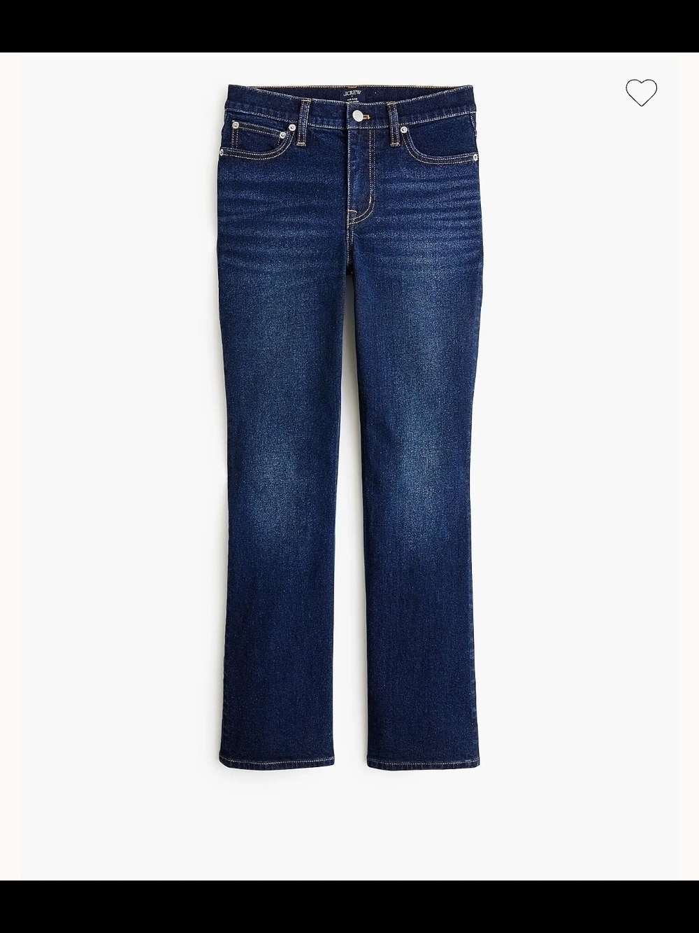JCrew Mid-rise flare crop jean in all-day stretch Sz 33